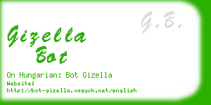 gizella bot business card